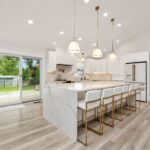 Stunning modern kitchen with luxury vinyl flooring